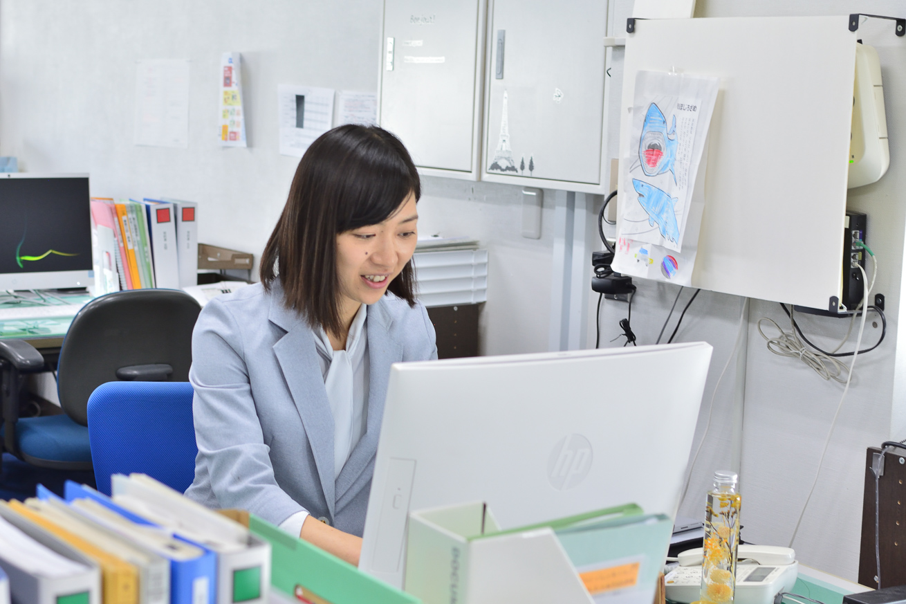 川本さんの仕事風景