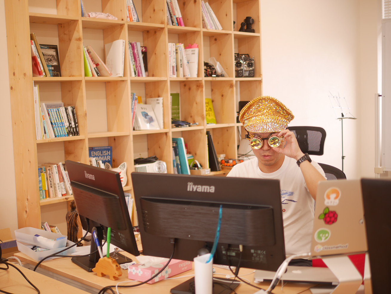 天辰さんの仕事風景