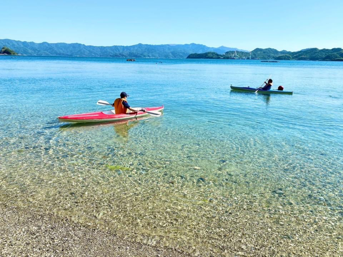 黒島でカヌー体験