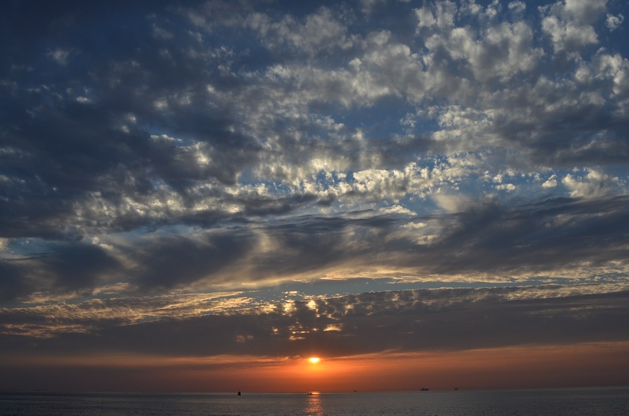 玉川さんが撮影した夕暮れ