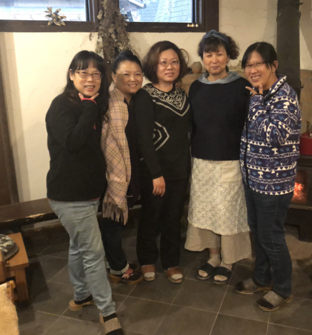 台湾から来たゲストとともに。